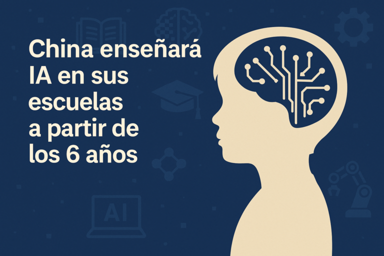 China impondrá la enseñanza de inteligencia artificial desde primaria a partir de septiembre de 2025