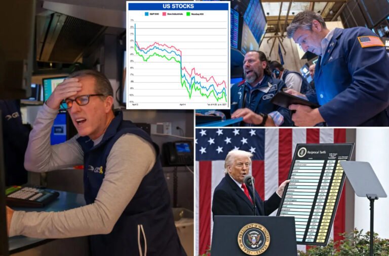 Mercados financieros se desploman tras represalias arancelarias de China contra medidas de Trump