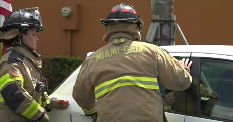 Autoridades de Florida advierten sobre el peligro mortal de dejar niños solos en autos calientes durante el verano.