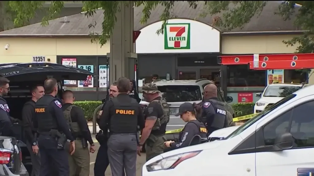 Escena en gasolinera de Pembroke Pines donde una disputa entre inquilino y arrendador termina a tiros.