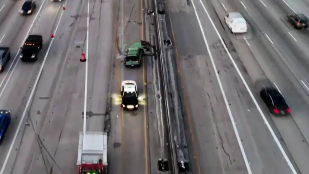 Vehículos con severos daños tras un aparatoso choque en la autopista I-95 en Broward, cerca de Davie Boulevard.