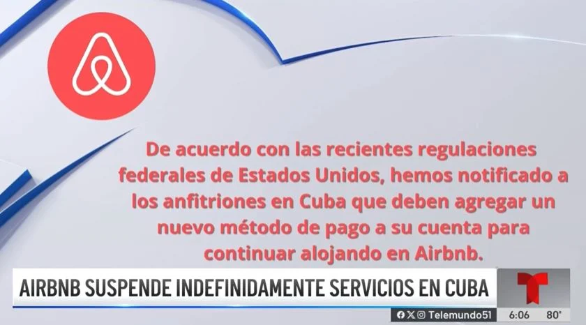 Suspensión de Airbnb Pagos Cuba afecta a anfitriones y turismo privado en la isla.