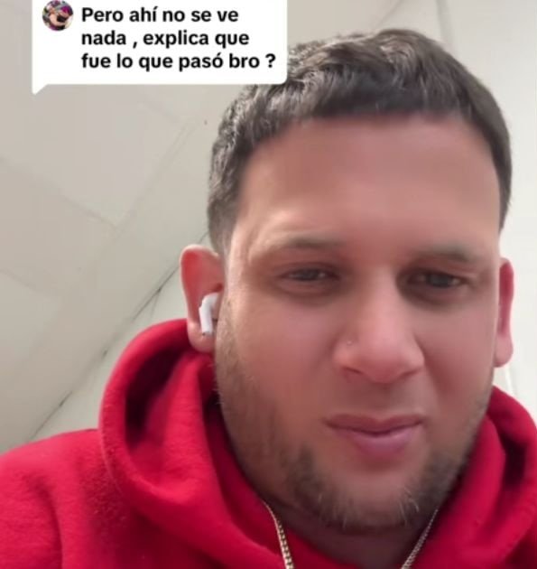 El conductor cubano de Uber, Noel Díaz, relatando en TikTok el tenso momento vivido con un pasajero armado en Kentucky.