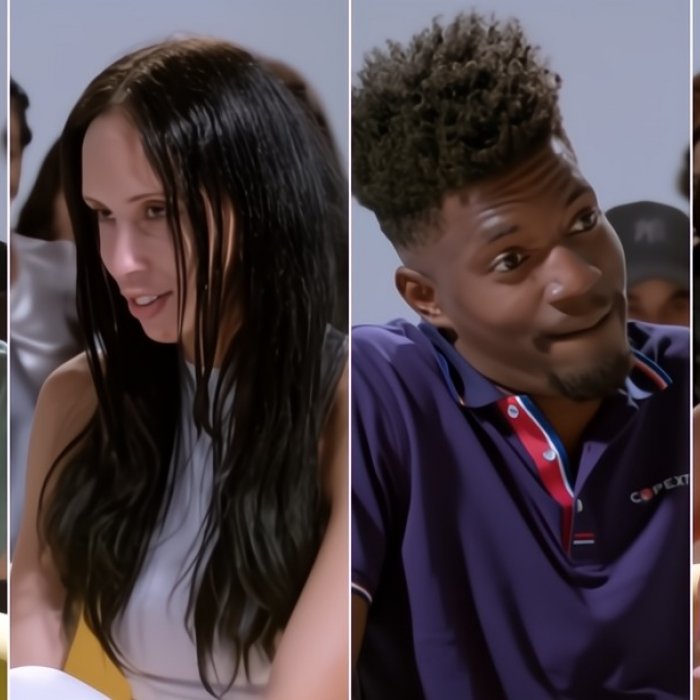 Participantes del reality show cubano "Wuara" durante una dinámica de citas, un fenómeno viral en redes.