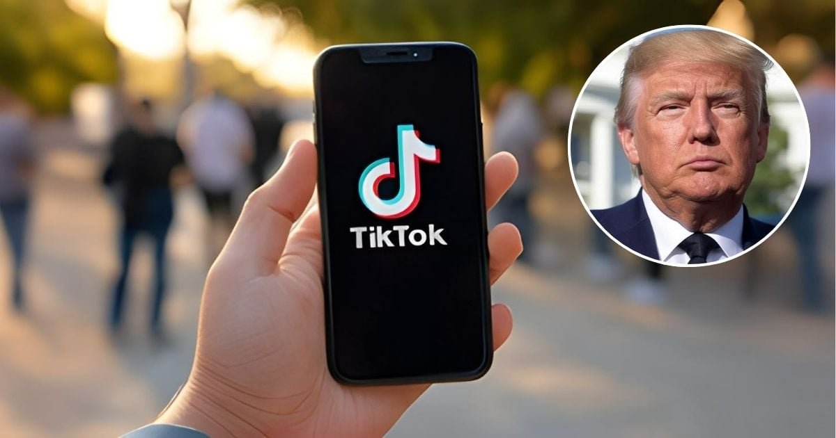 El presidente Donald Trump en la Casa Blanca discutiendo el nuevo plazo para la venta de TikTok en Estados Unidos.