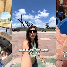 La influencer española Laura Méndez pide no viajar a Cuba en un video de TikTok, denunciando la realidad de la isla.