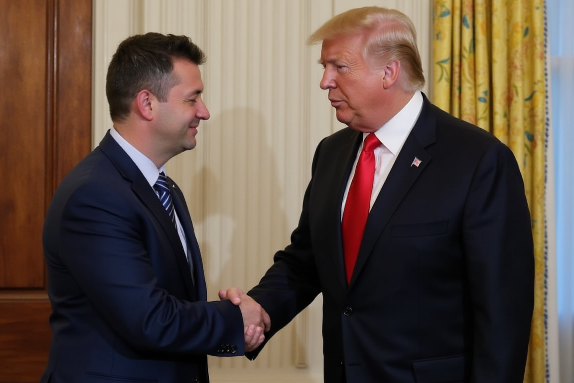 El presidente de EE.UU., Donald Trump, y el presidente de Ucrania, Volodymyr Zelensky, durante una reunión oficial, discutiendo la suspensión de armas.