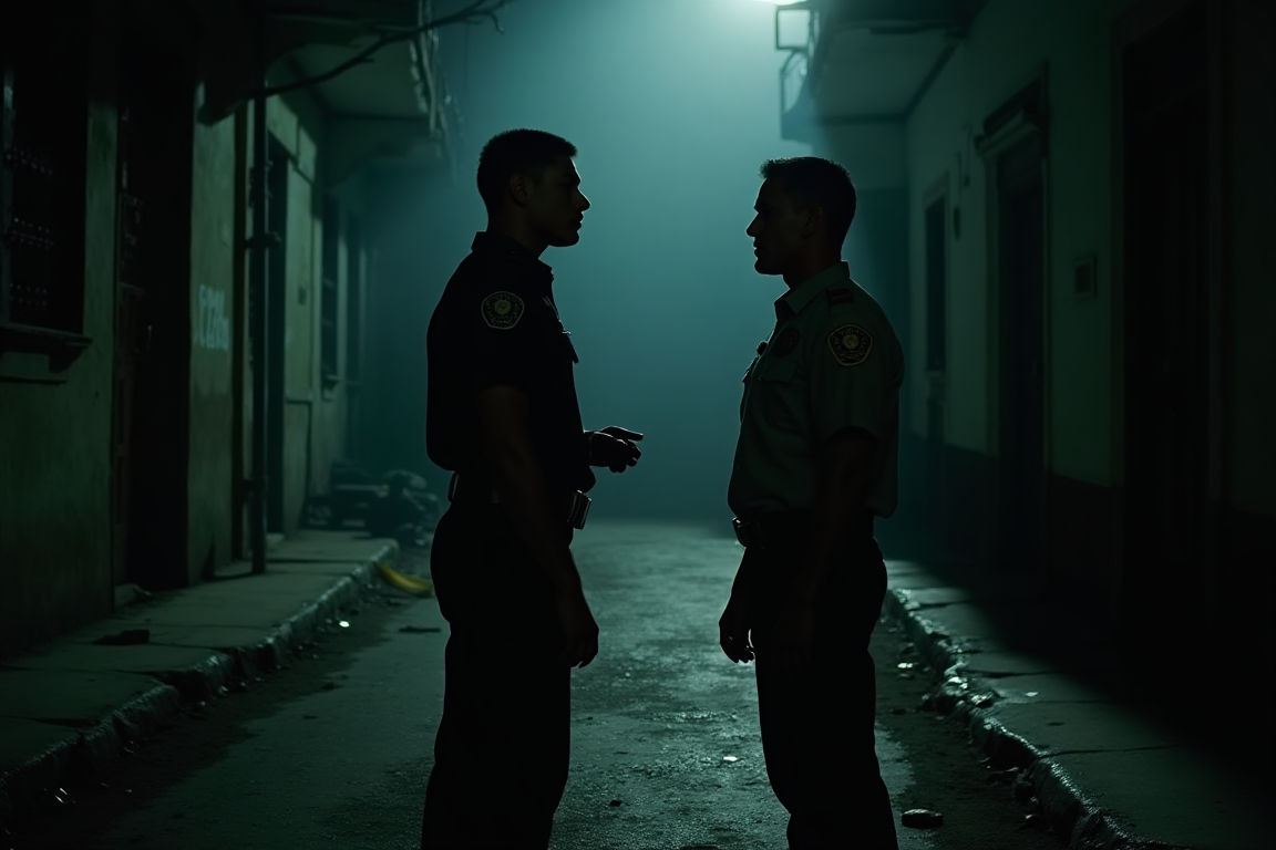 Cinta policial de 'no cruzar' en una escena del crimen en Cuba, en referencia al doble crimen en Cienfuegos.