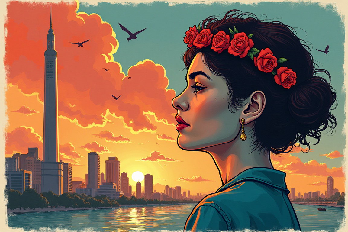 Ilustración sobre la violencia de género, representando los alarmantes casos de feminicidios en Cuba.