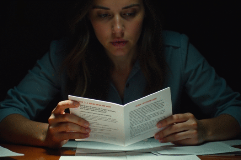 Una persona estudiando un folleto sobre civismo y gobierno de EE.UU. en preparación para el examen de ciudadanía estadounidense.