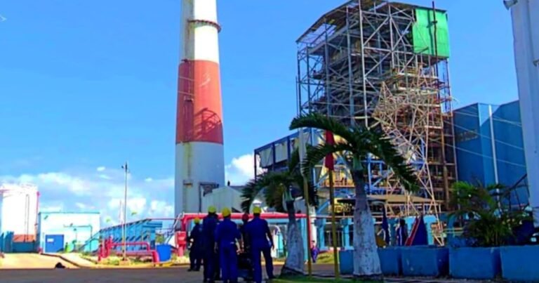 Imagen de la termoeléctrica Antonio Guiteras en Matanzas, Cuba, que ha sufrido una nueva avería agravando los apagones en la isla.
