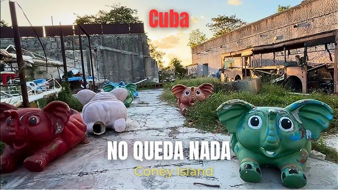 Video que muestra el estado de abandono y las ruinas del Parque Isla del Coco en La Habana.
