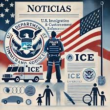 Gráfica con barras ascendentes y el logo de ICE, simbolizando el aumento de presupuesto para el control de la inmigración bajo la nueva ley.