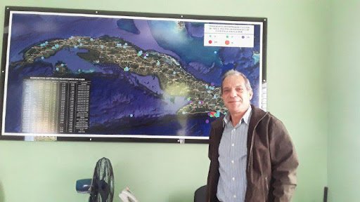 Enrique Diego Arango Arias, jefe del Servicio Sismológico Nacional de Cuba (CENAIS), en una entrevista.