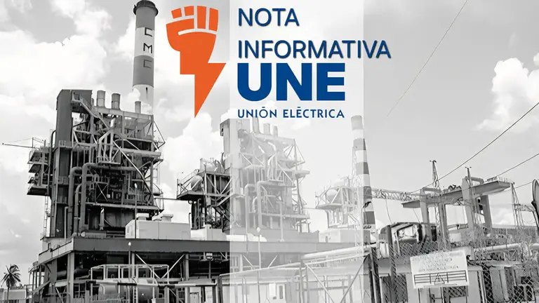 Informe oficial de la Unión Eléctrica de Cuba para el 23 de julio, detallando el déficit de generación.