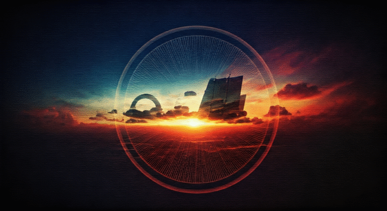 Representación simbólica de la decepción en el turismo con estilo visual periodístico.