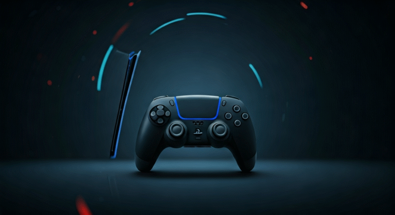Representación simbólica del aumento de precio de la consola PlayStation 5 de Sony, con un enfoque en el impacto económico y tecnológico.