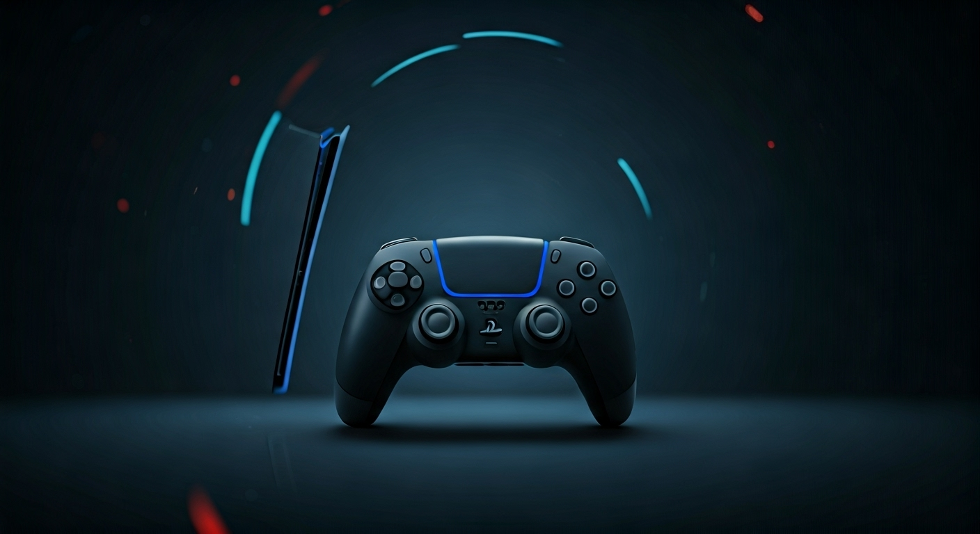 Representación simbólica del aumento de precio de la consola PlayStation 5 de Sony, con un enfoque en el impacto económico y tecnológico.