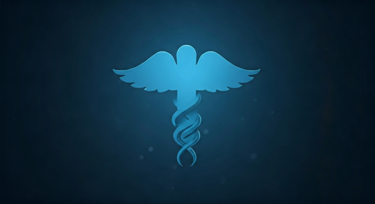 Representación simbólica del alto costo de la atención médica en Estados Unidos, con un estilo visual periodístico.