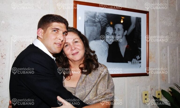 Montaje fotográfico de Mariela Castro y su sobrino "El Cangrejo", ilustrando el escándalo de sus viajes a Estados Unidos.