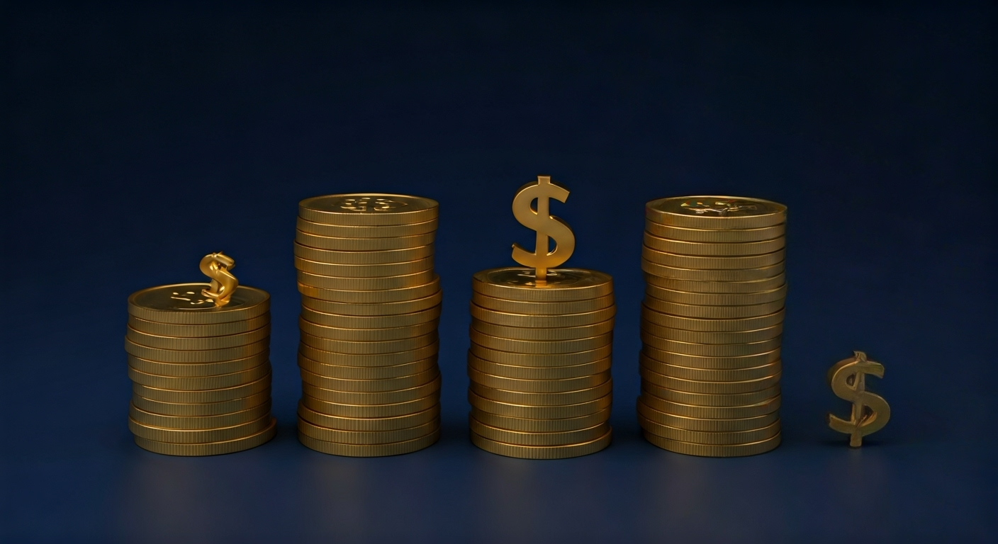 Representación simbólica de la fluctuación del mercado cambiario en Cuba con énfasis en el dólar y el euro, utilizando colores que evocan estabilidad e incertidumbre.