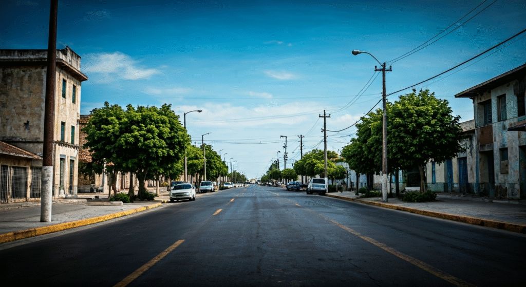 Representación simbólica del reencuentro familiar en Cuba con estilo visual periodístico, enfocándose en la superación de obstáculos.