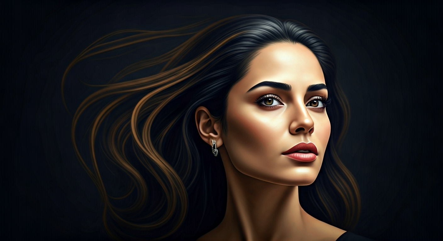 Representación simbólica de la transformación de Georgina Rodríguez con estilo visual periodístico.