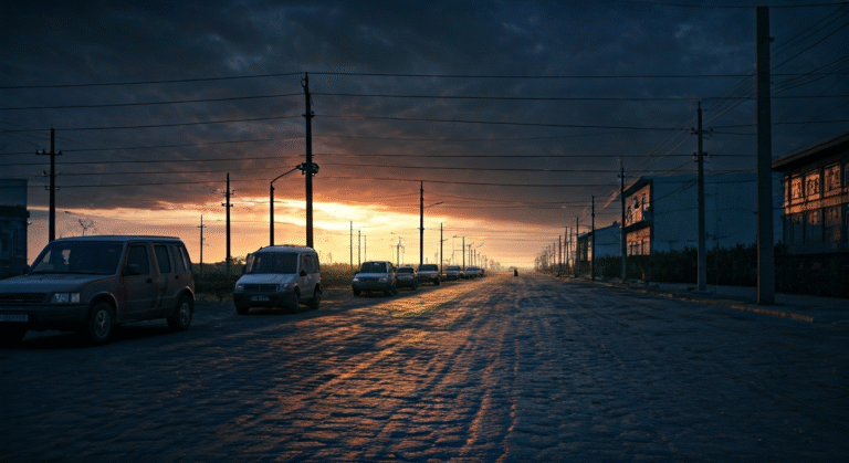 Matanzas: Denuncian "genocidio" por apagones de más de 30 horas Representación simbólica de la crisis energética y el impacto social de los apagones prolongados en la provincia de Matanzas.