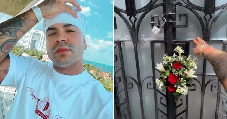 Yomil rinde homenaje a El Dany y El Taiger con su ritual mensual en el Cementerio de Colón