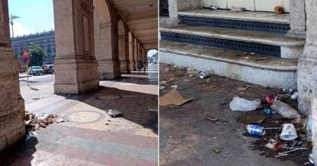 Basura y deterioro opacan la majestuosidad del Gran Teatro de La Habana