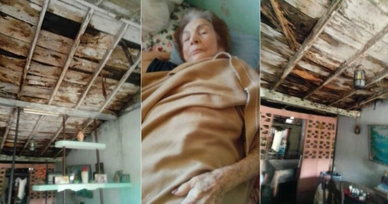 Vecinos Piden Ayuda Urgente para Anciana de 91 Años en Camagüey con Vivienda a Punto de Colapsar ante el Huracán Melissa