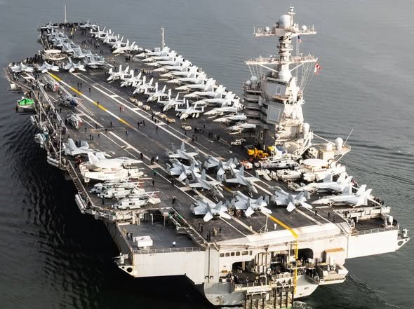 Estados Unidos Despliega el Portaaviones USS Gerald R. Ford al Caribe en Medio de Crecientes Tensiones
