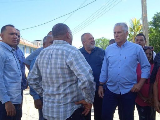 Derrumbe de vivienda en Chambas opaca visita protocolar de Díaz-Canel