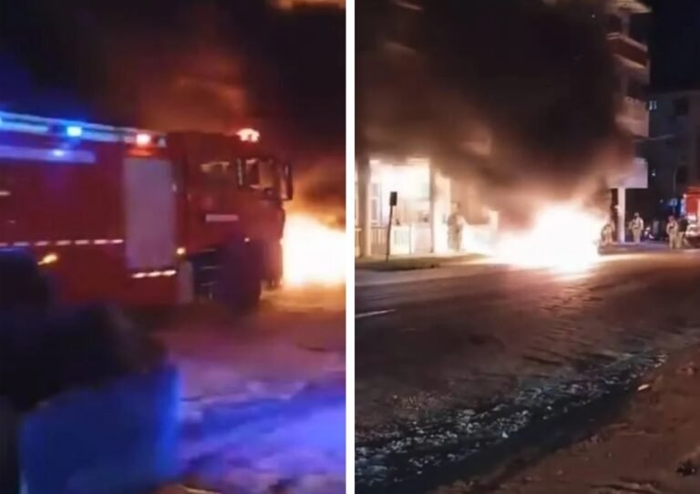 Auto Arde por Completo en La Habana Mientras Bomberos No Intervienen, Según Testigos