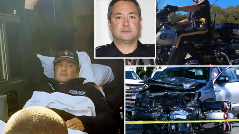 Oficial de motopatrulla de Nueva York sobrevive a «decapitación interna» y sale del hospital entre vítores
