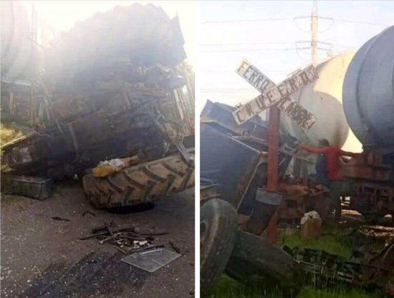 Tren con Combustible Choca contra Tractor en Cruce de Artemisa; No Hay Víctimas Mortales