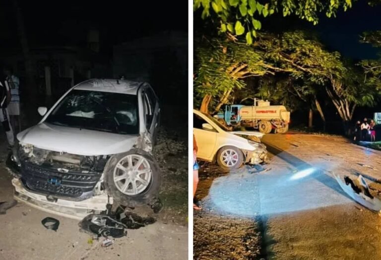 Camión cisterna con petróleo embiste a auto de cubanoamericanos en Villa Clara; se señala al conductor por embriaguez