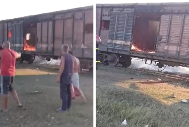 Explosión por cocinar en tren estacionado causa incendio y deja dos ferroviarios heridos en Cabaiguán
