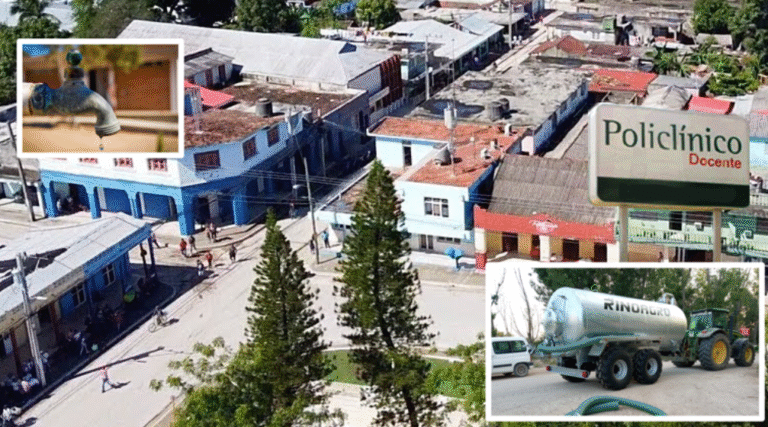 Policlínico de Guisa lleva tres días sin agua: no se pueden realizar análisis clínicos y hay un tractor disponible que no utilizan