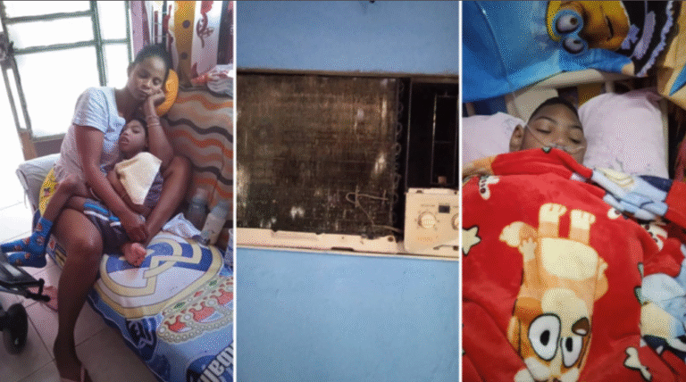 MADRE DE NIÑO CON DISCAPACIDAD SEVERA PIDE AYUDA URGENTE: Se dañó el aire acondicionado de Rasiel y necesita reparación urgente