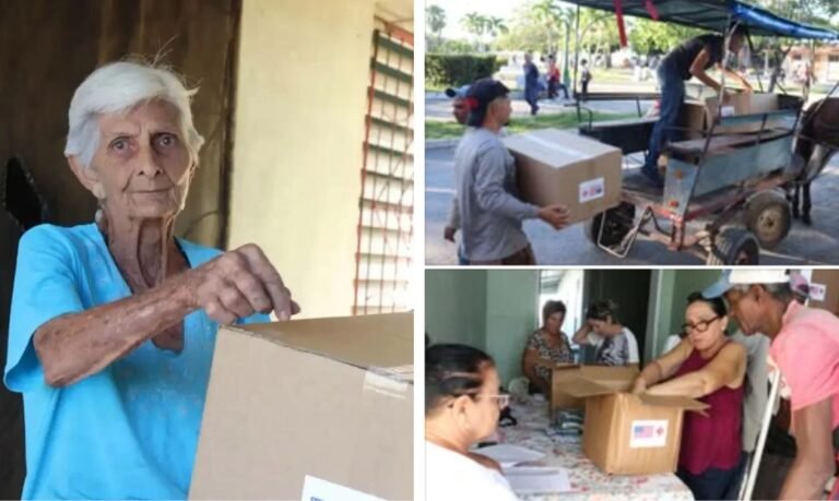 Ayuda humanitaria de EE.UU. llega a Lajas: Cáritas distribuye 700 kits de alimentos e higiene en una sola jornada