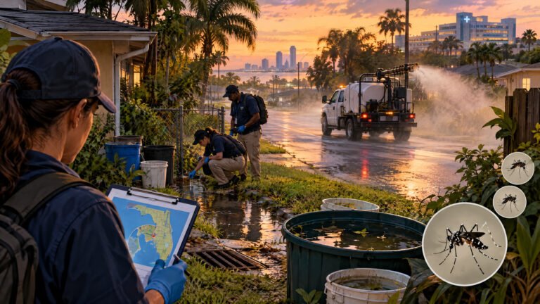 Florida enfrenta brote récord de dengue: confirman la primera muerte del año en Tampa y los casos superan los 150